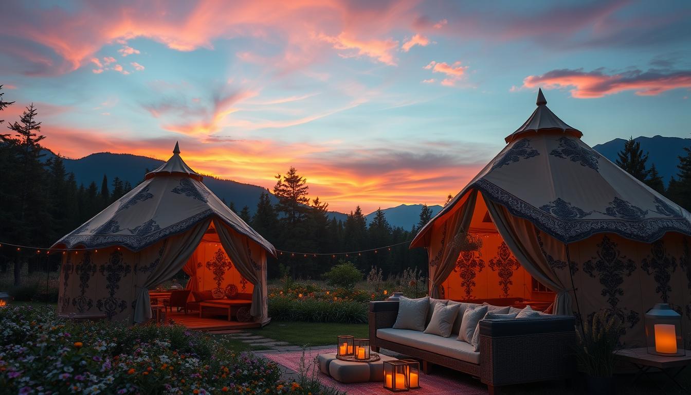 boho glamping