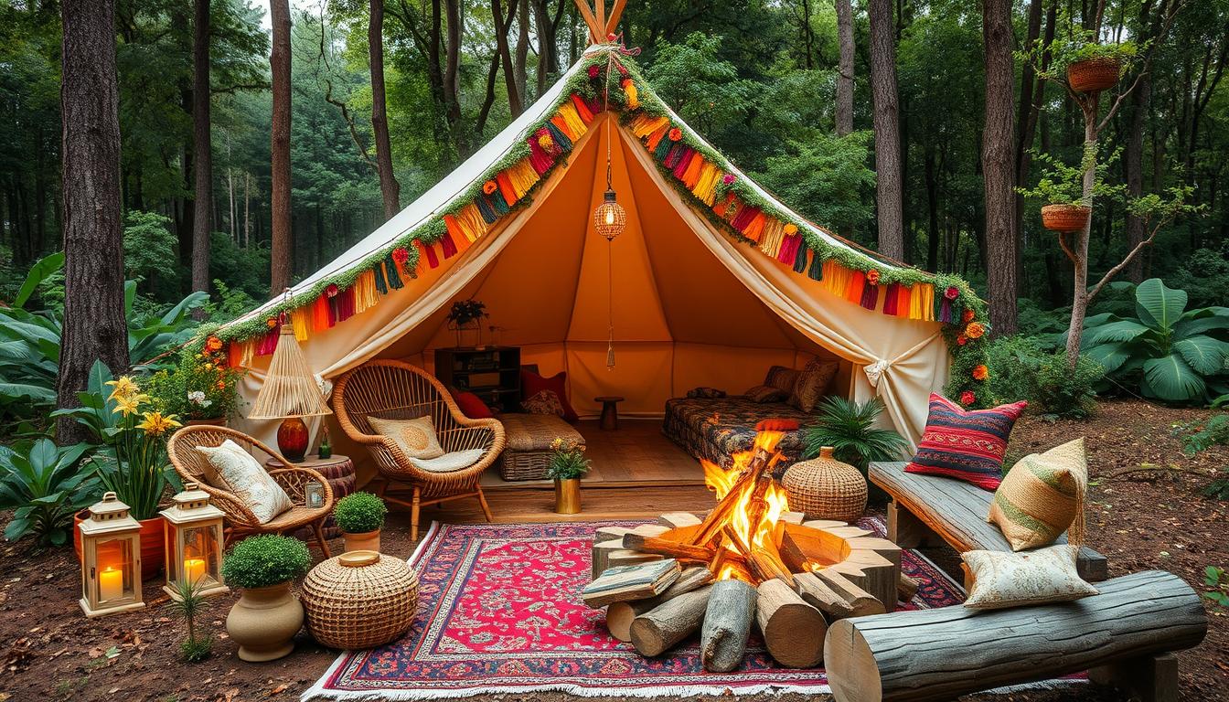 boho glamping