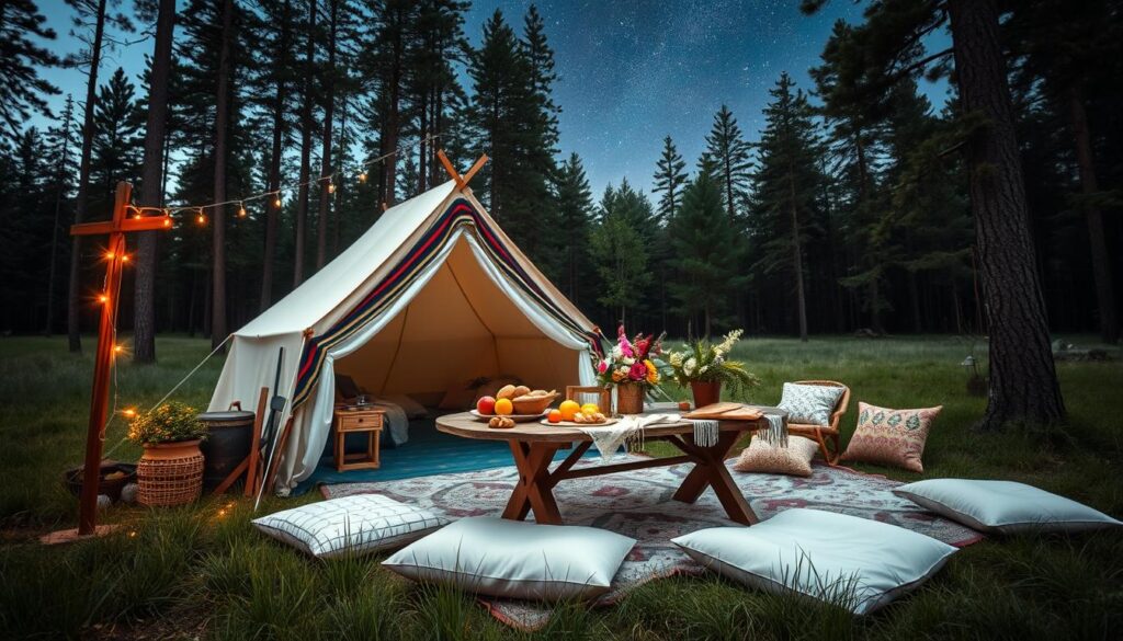 boho glamping outdoor adventure