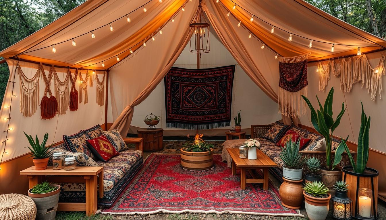 boho glamping