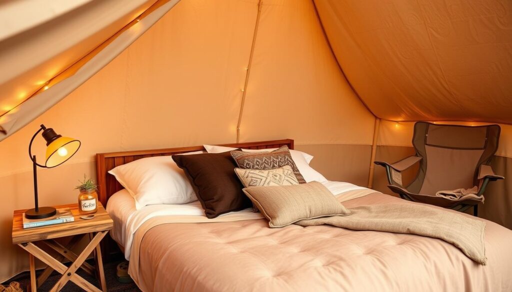 budget friendly glamping bed ideas