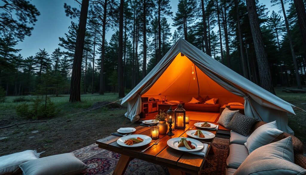 glamorous camping experiences