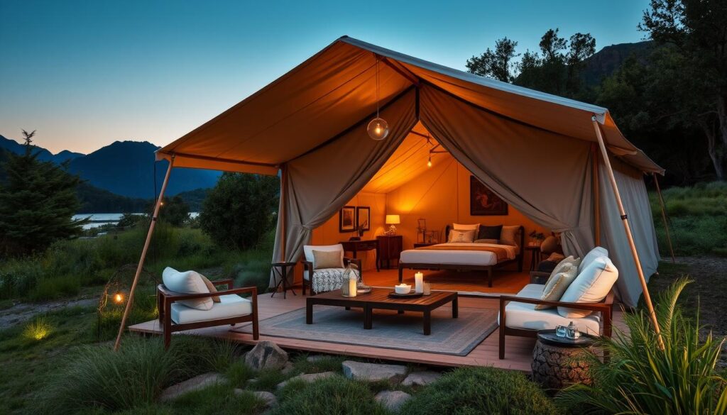 glamorous tent