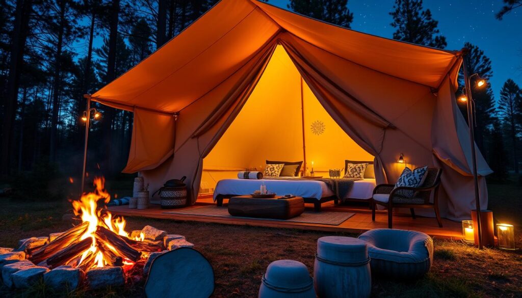 glamping accommodations