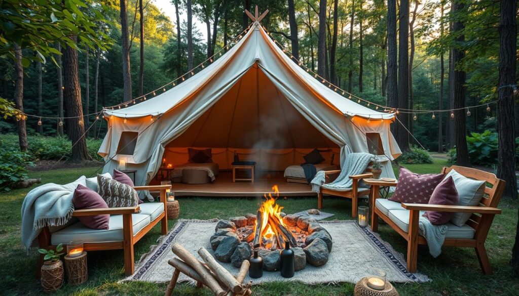 glamping setup