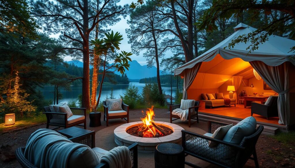 luxurious campsites