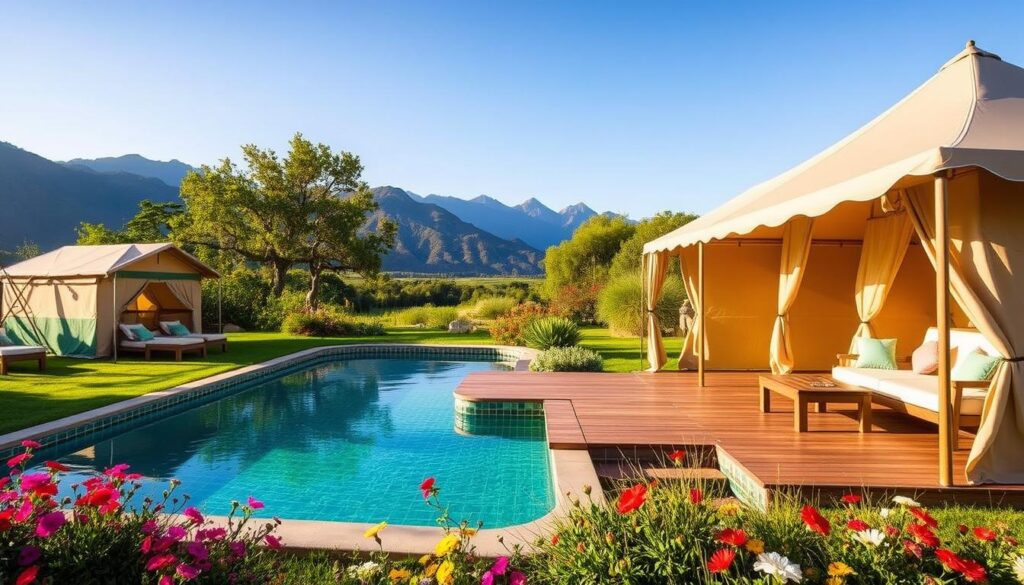 luxury glamping destinations with private pools