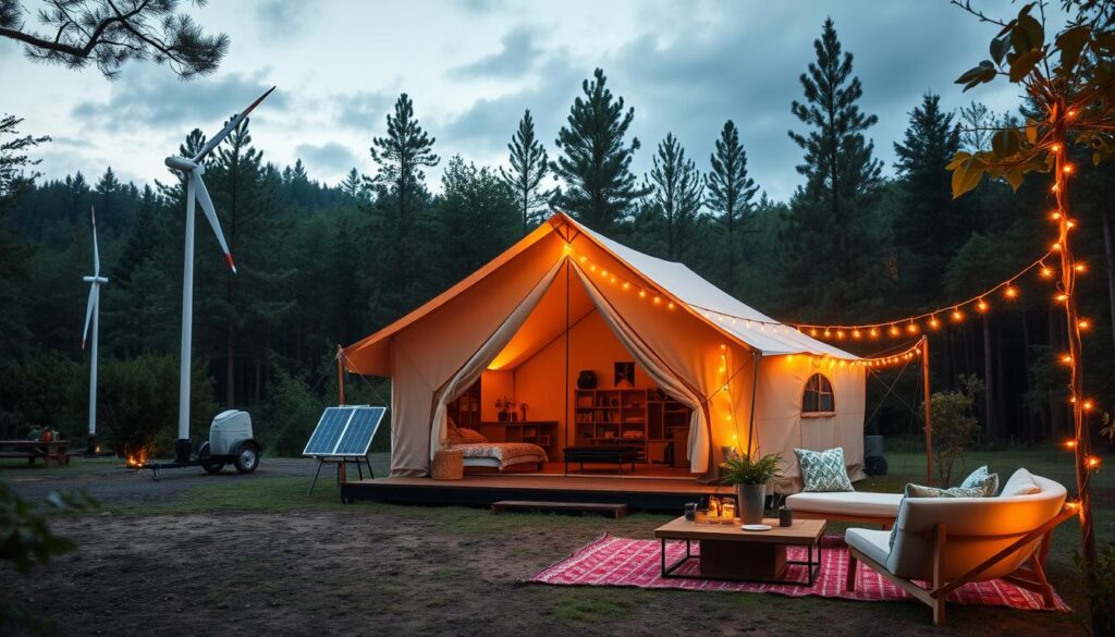 off-grid power solutions for glamping