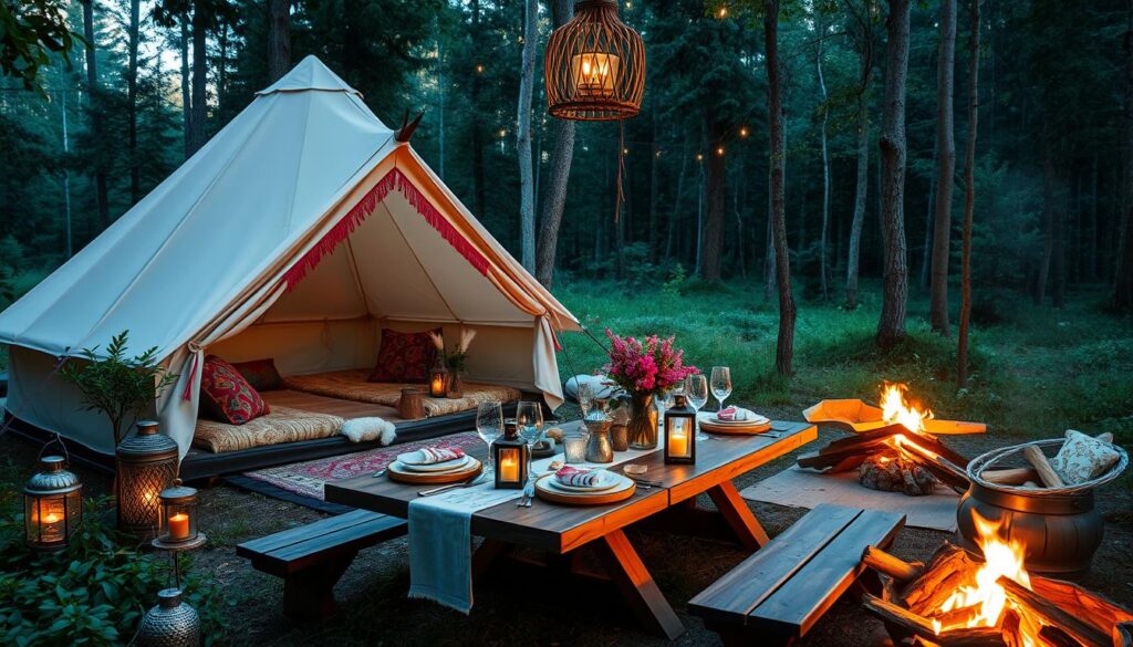 sustainable travel boho glamping