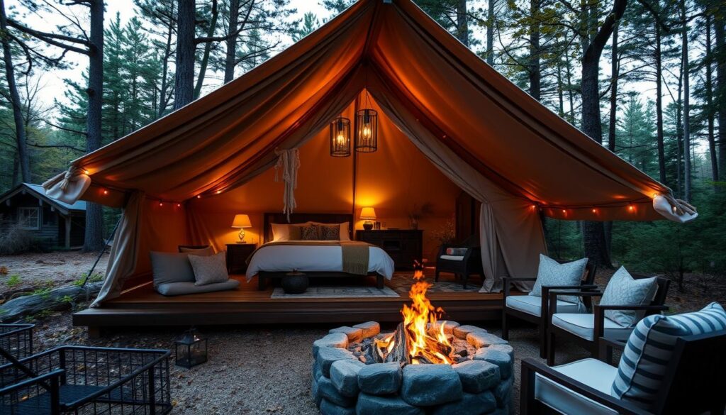 upscale camping experience