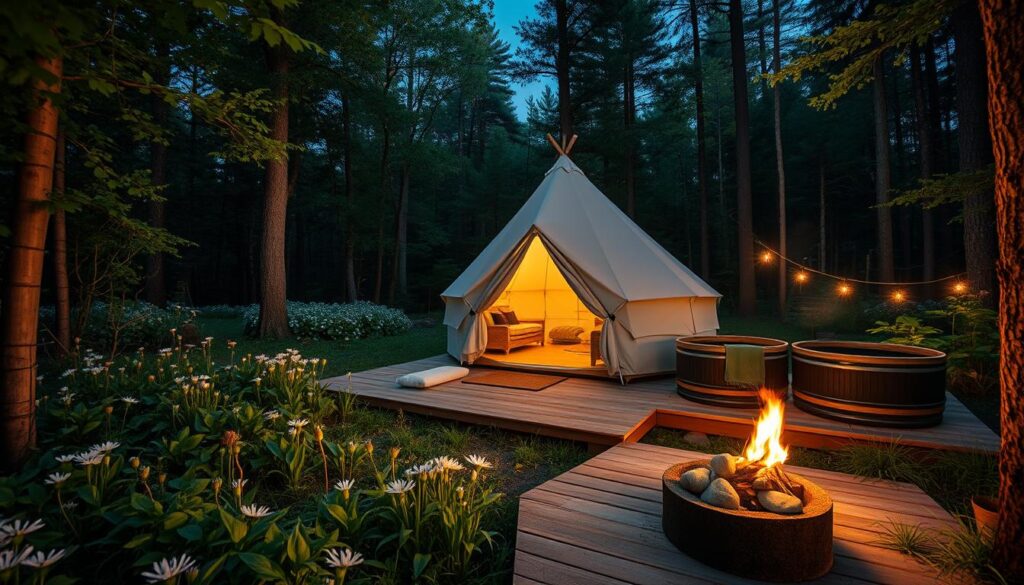 wellness-focused glamping