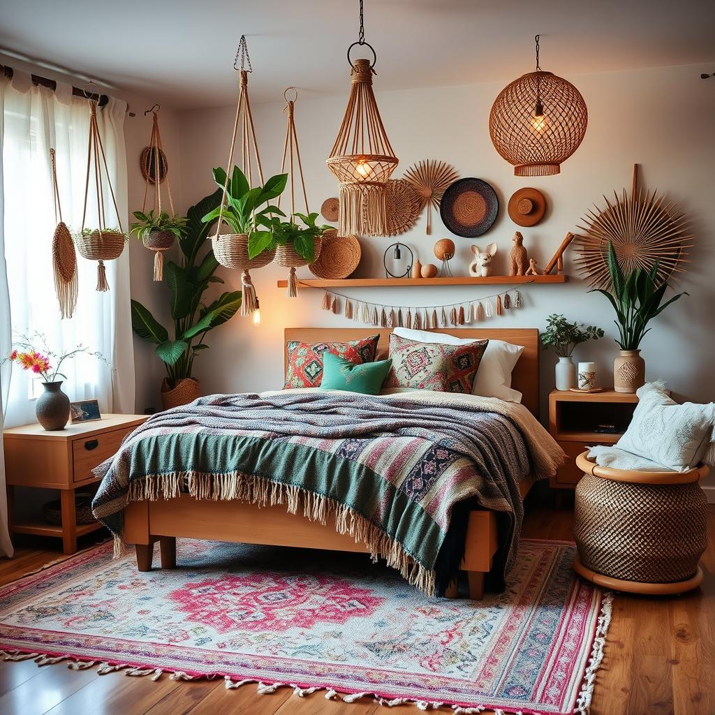 Cozy Boho Bedroom Design