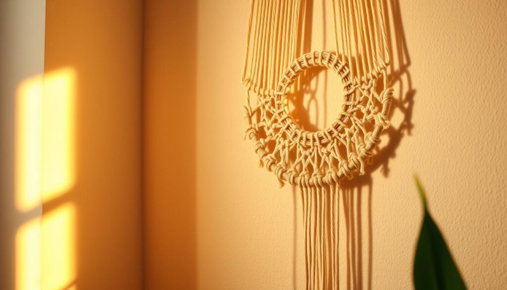 DIY macrame wall decor