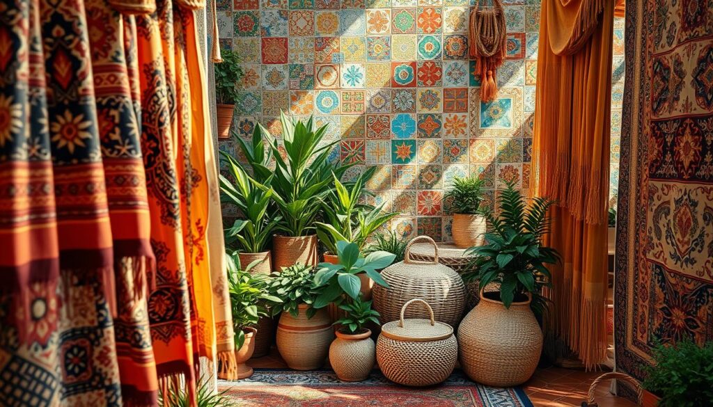 bohemian color palettes and patterns