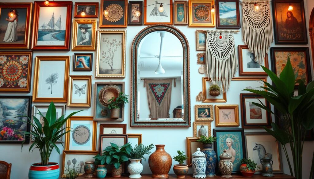 bohemian gallery wall