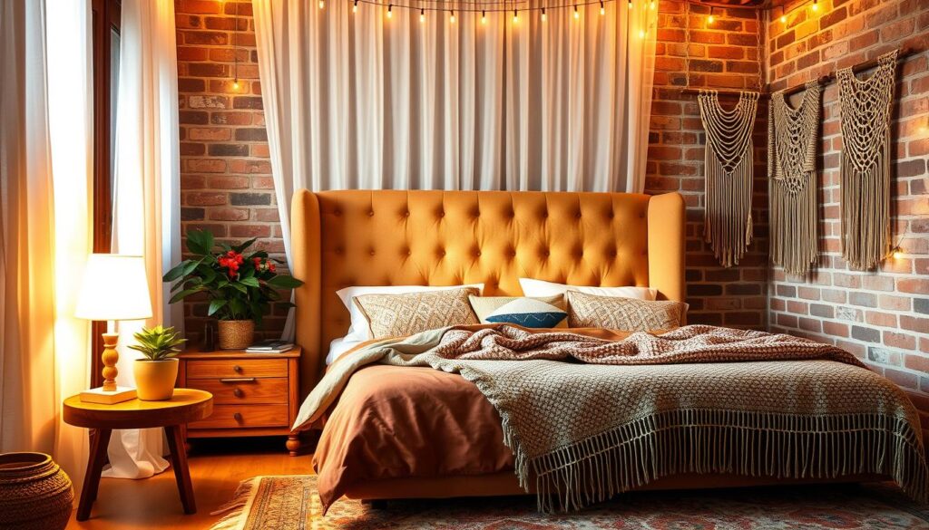 bohemian style bedroom