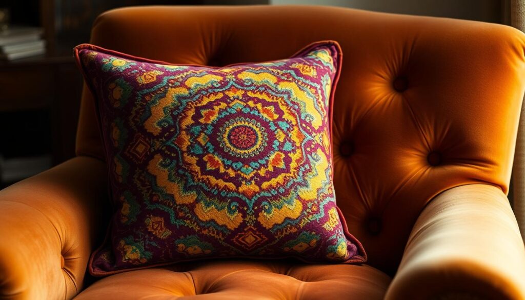 bohemian style throw pillow