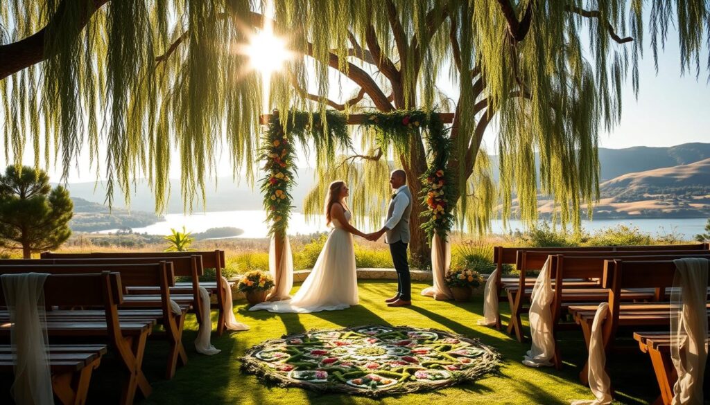 bohemian wedding ceremony