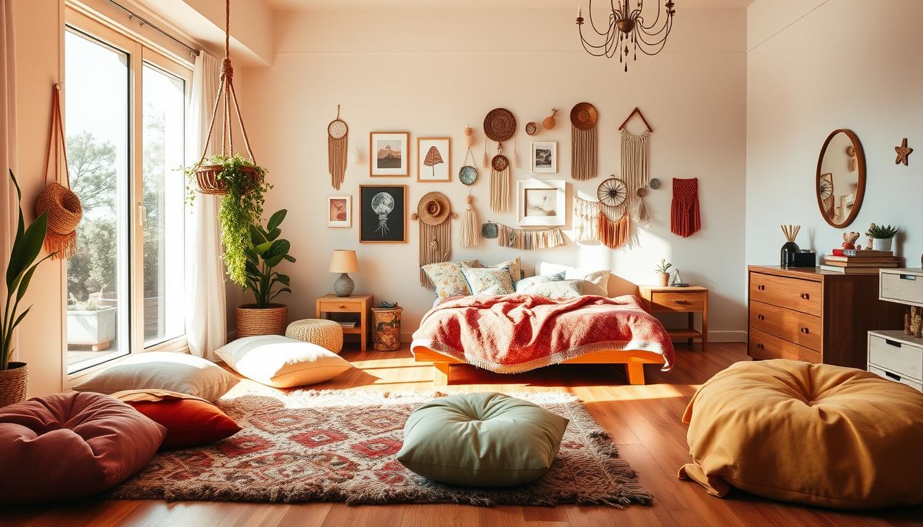 boho children's bedroom decor inspo