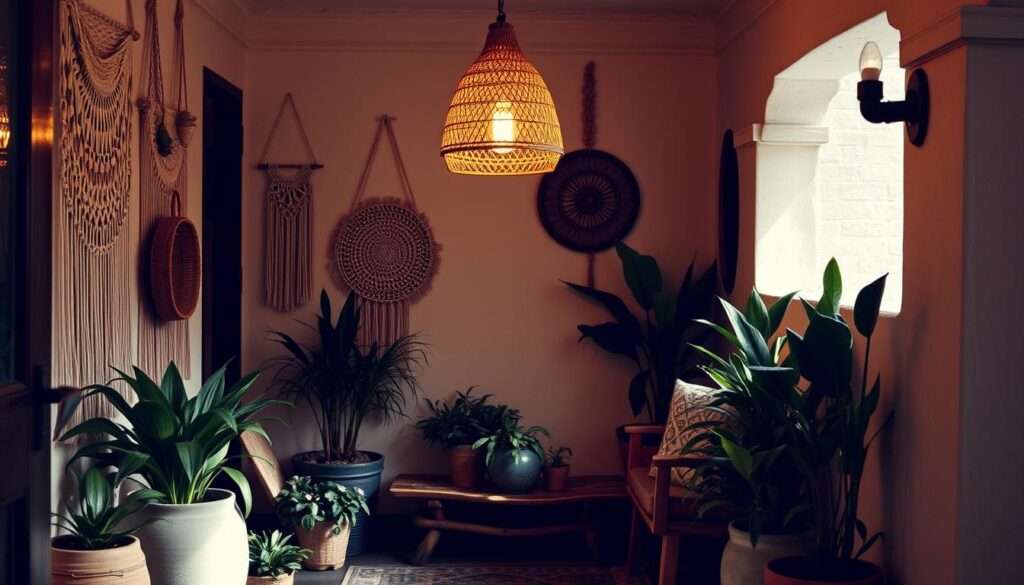 boho entryway lighting ideas