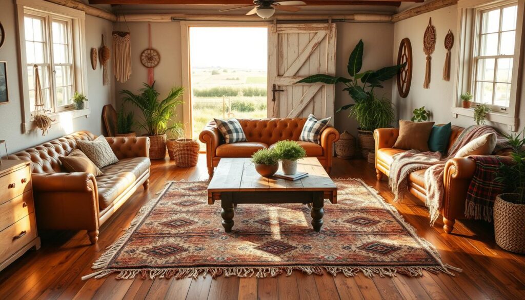 boho farmhouse style