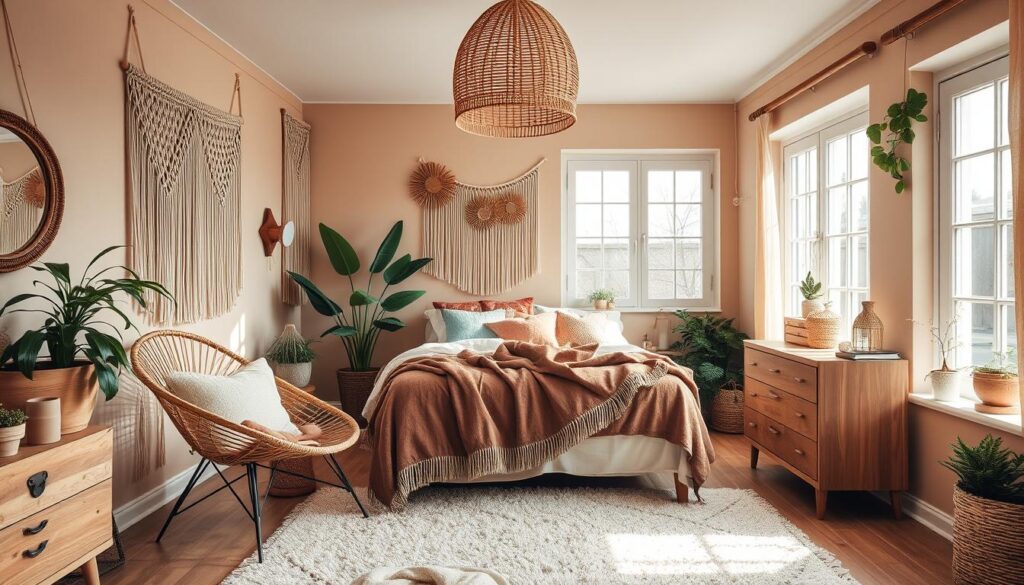 boho girls bedroom design