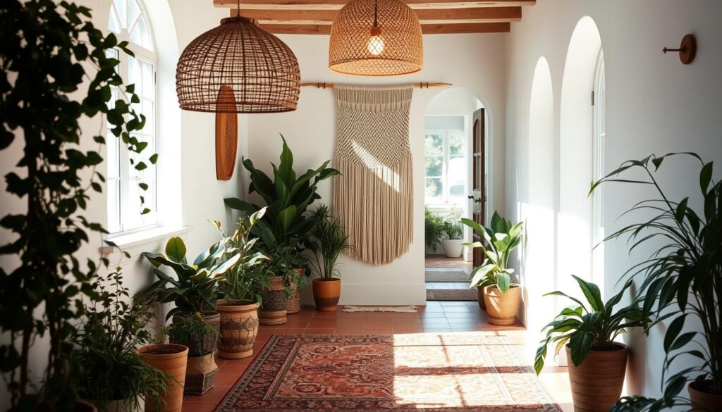 boho hallway elements