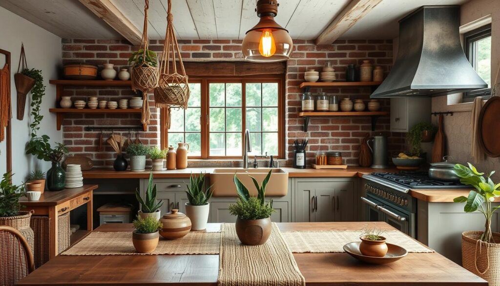 boho kitchen decor