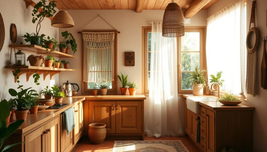 boho kitchen style