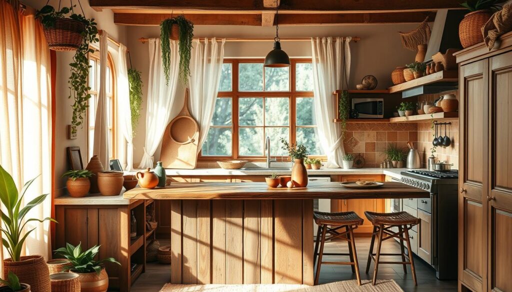 boho kitchen style