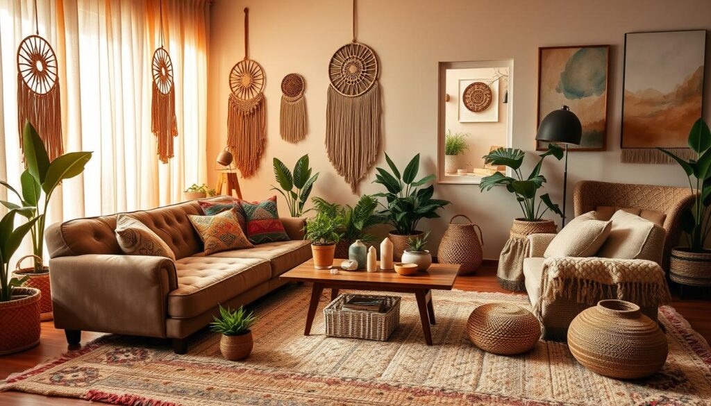 boho living room decor