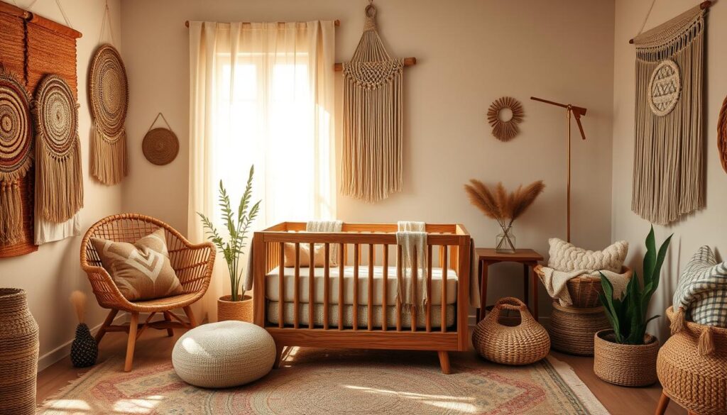 boho nursery textures