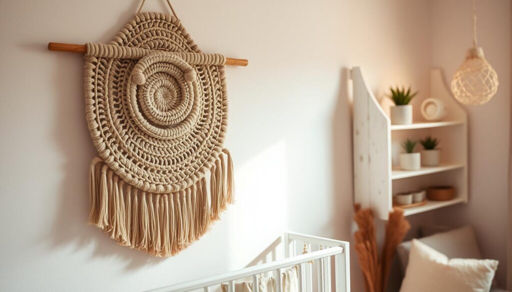 boho nursery wall hanging