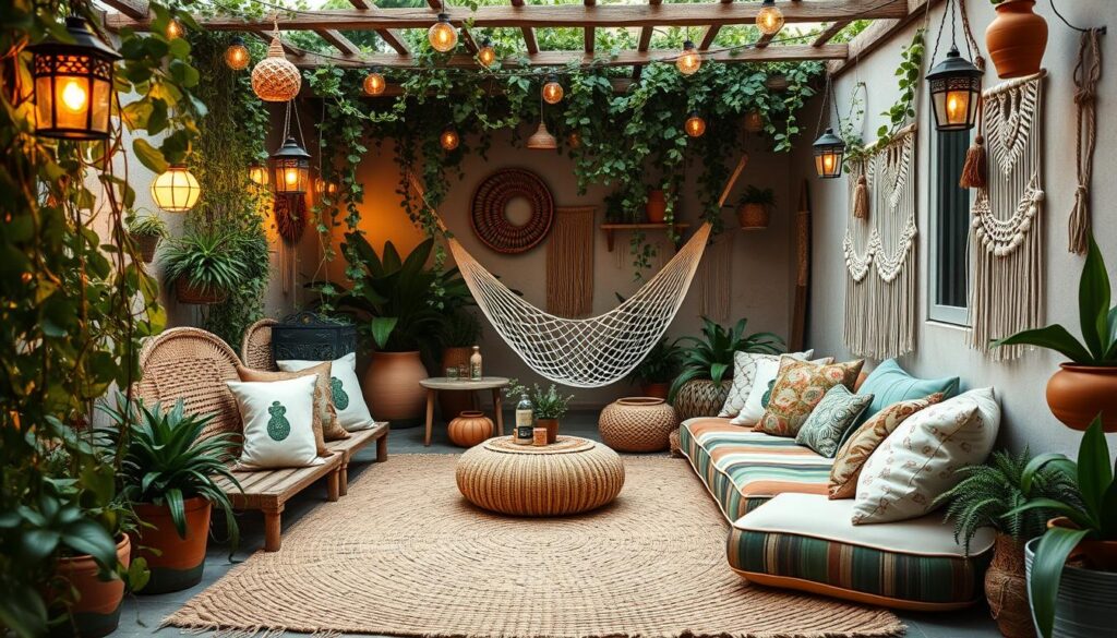 boho patio design