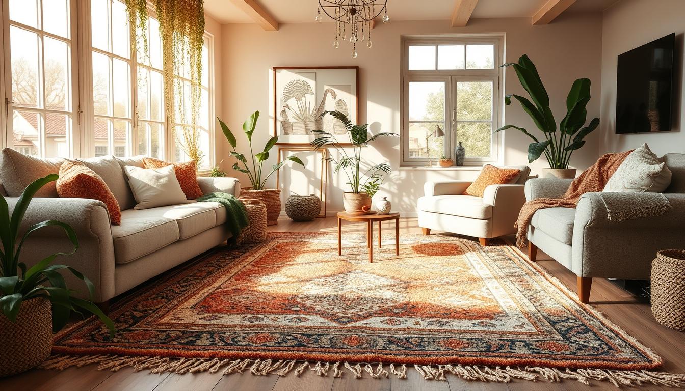 boho rug ideas