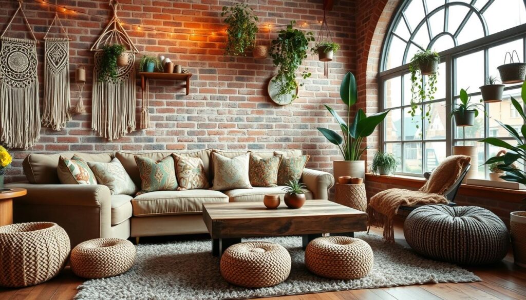 boho style layout