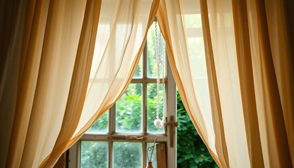 boho window treatment