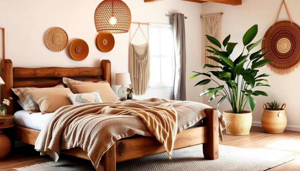 budget-friendly boho bedroom idea