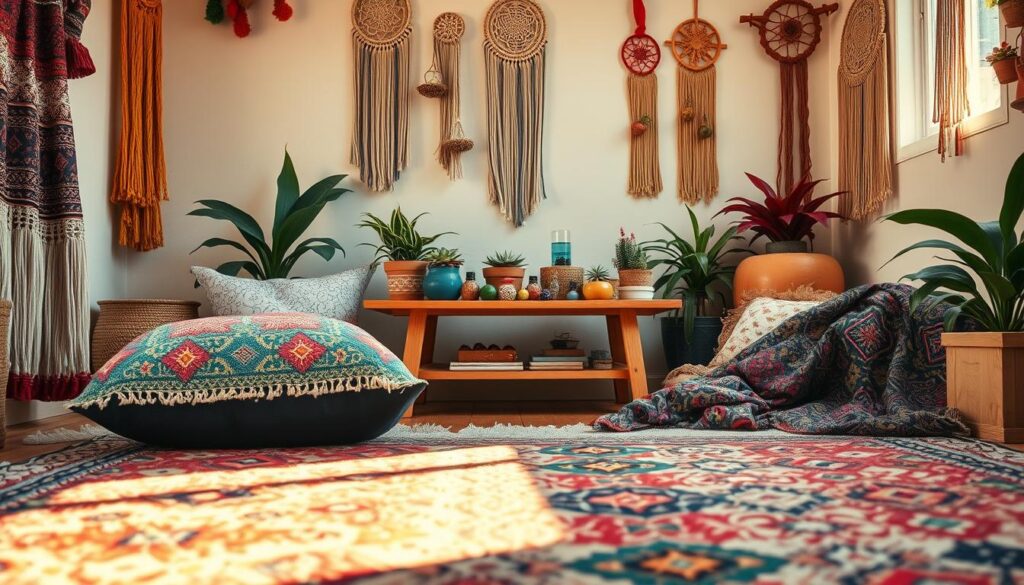 color and pattern in boho design