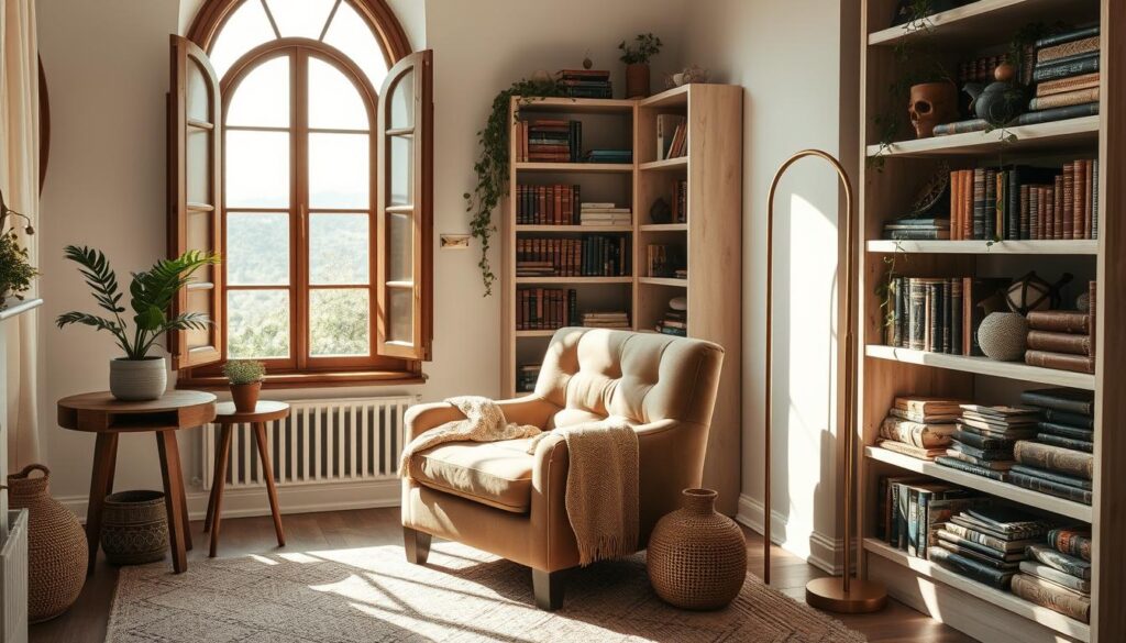 cozy reading nook design