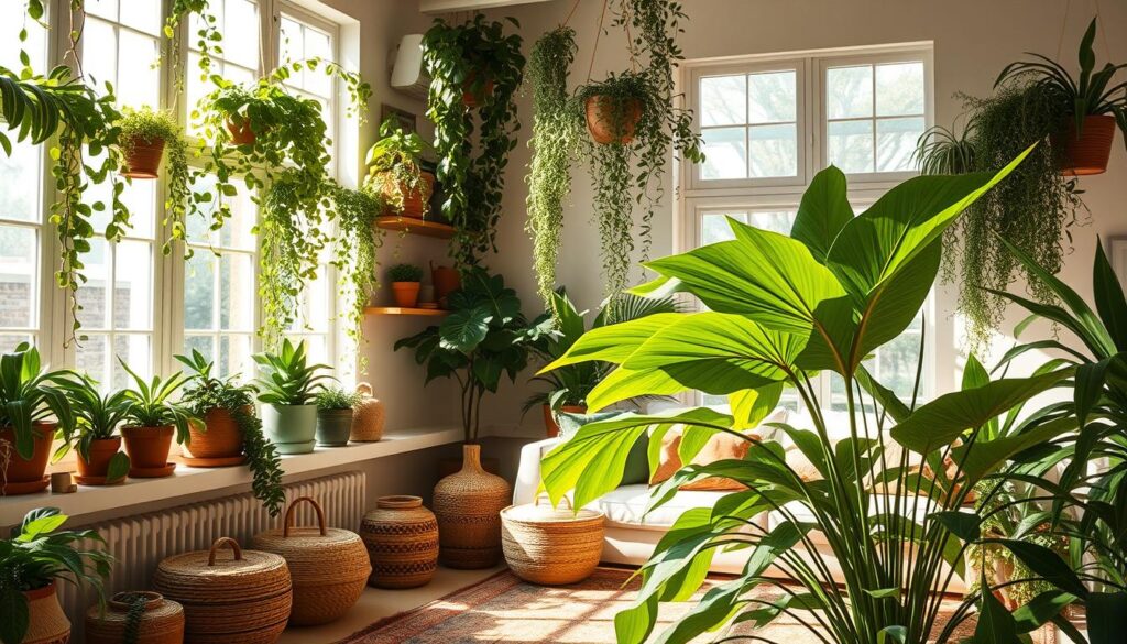 greenery in living space