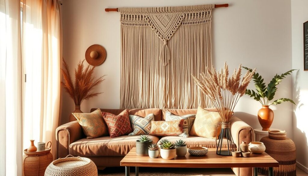 integrating boho decor with home accents