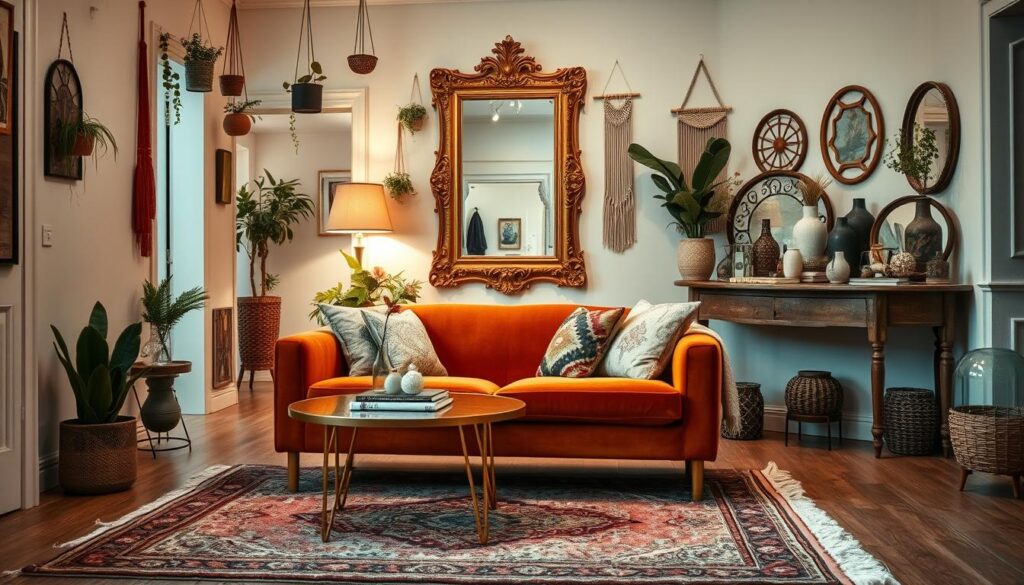 trendy furniture and vintage accents