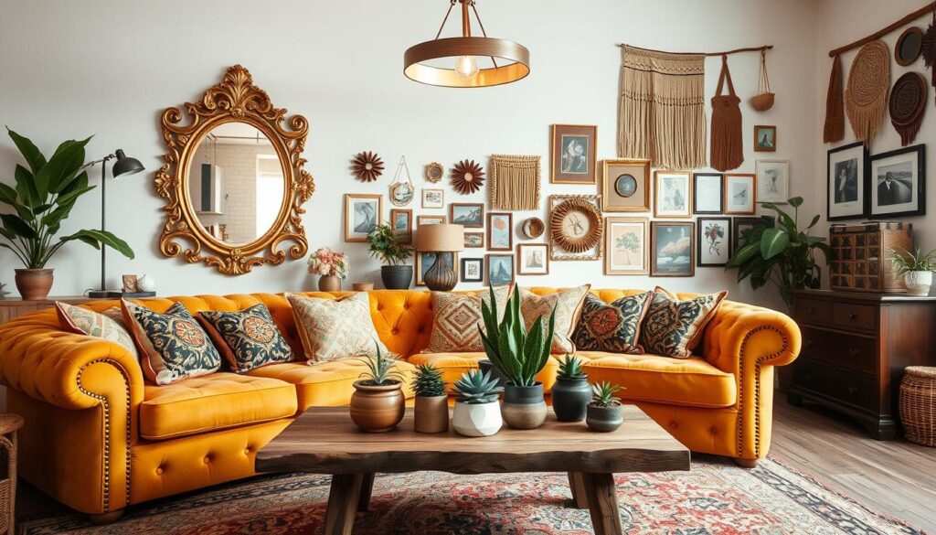 vintage and modern boho elements