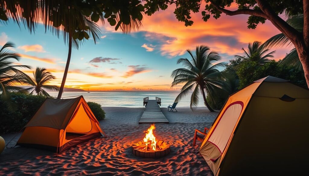 family-friendly beachfront camping