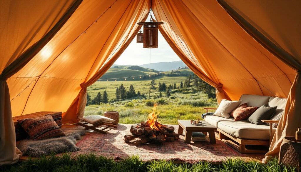 glamping bell tent packages