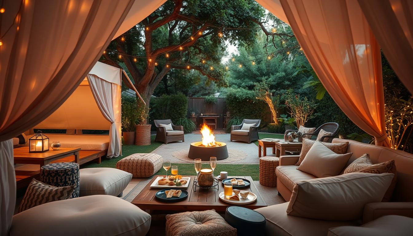 glamping birthday party