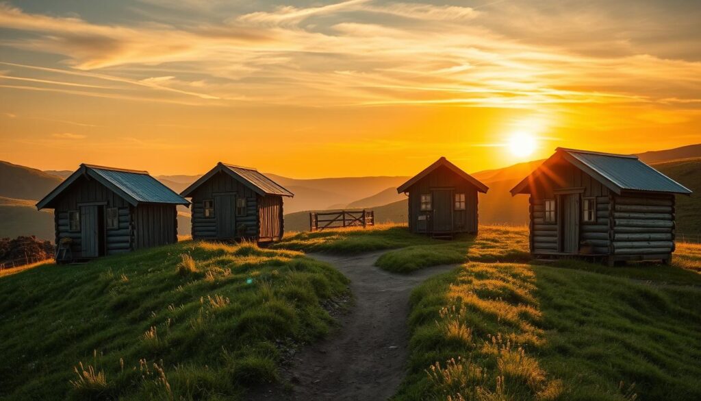 huts made for outdoor stays