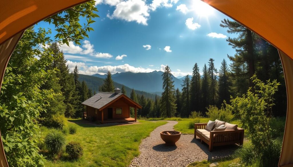 luxury camping booking process