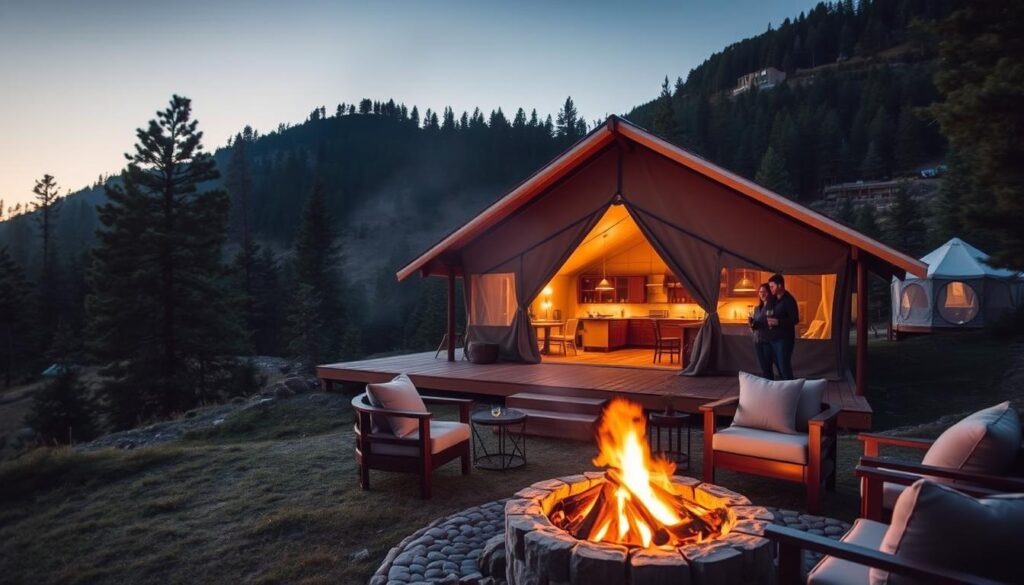 luxury camping business model